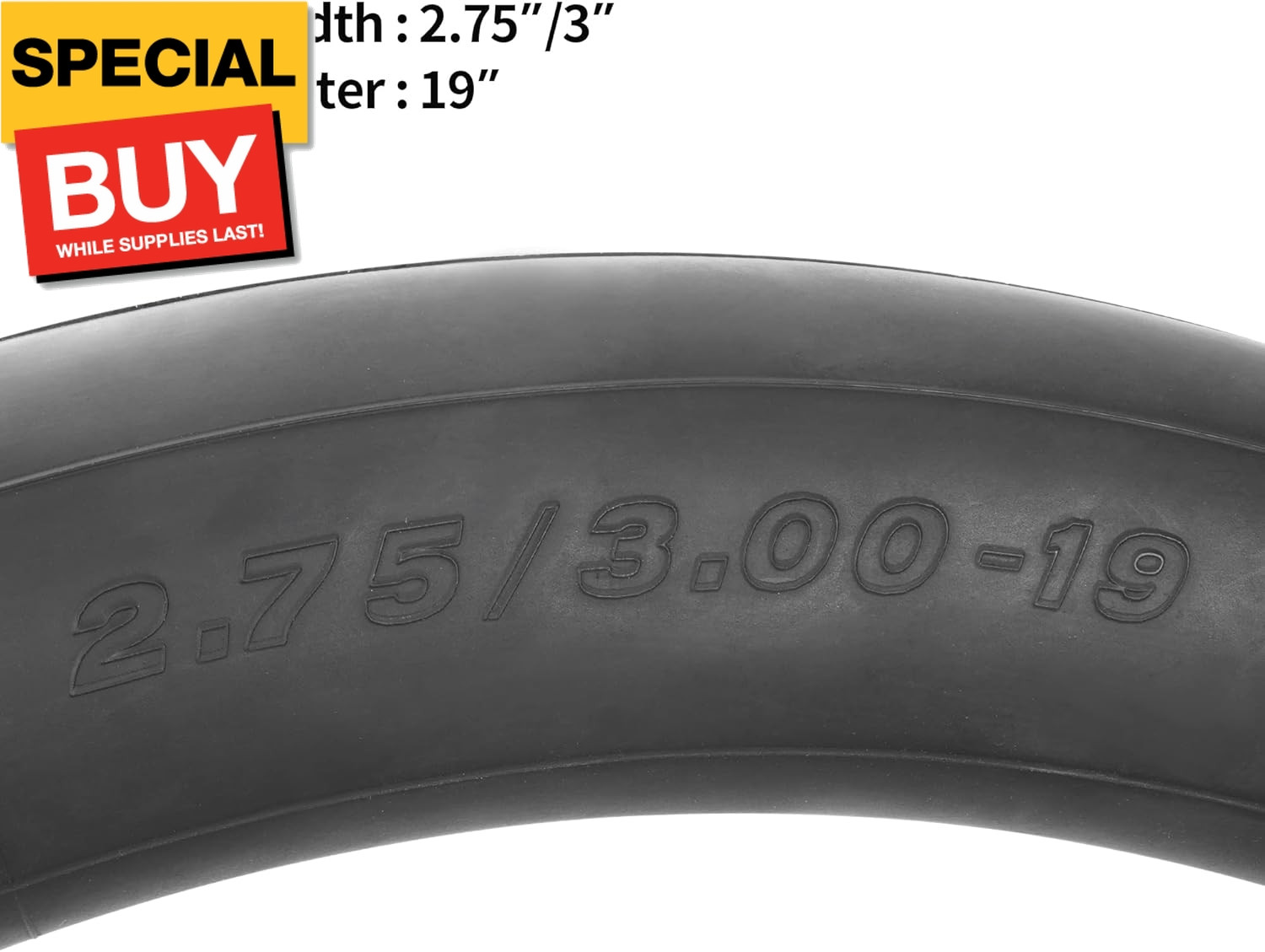 (2-Pack) 2.75/3.00-19 70/100-19 Inner Tube Replacement for CRF KLX TTR125 KX100 gallery