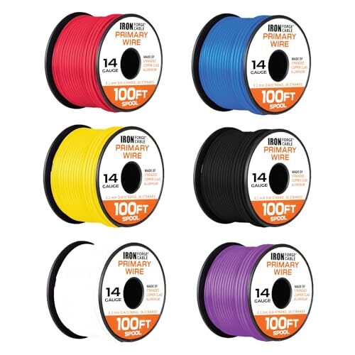 Iron Forge Cable 14 Gauge Primary Automotive Wire - 6 Roll Assorted Colors gallery