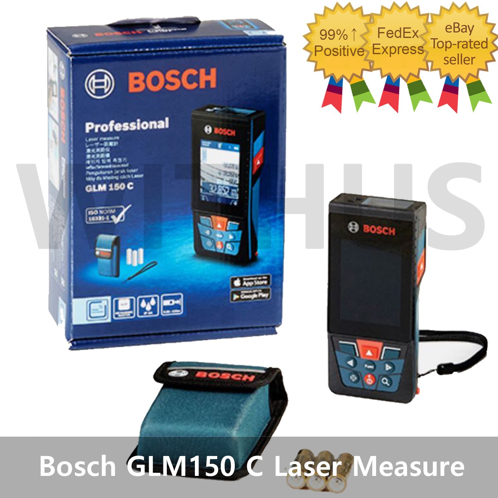 Bosch GLM150 C Pro Distance Meter Laser Measure Bluetooth IP54 Sloping Gauge gallery