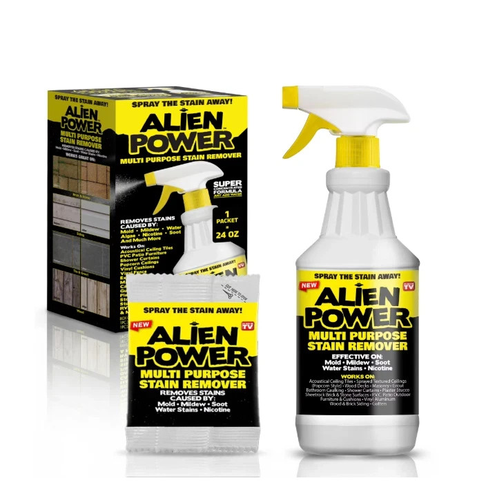 Alien Power Stain Remover Kit – Mold, Mildew & Algae Cleaner with Spray Bottle gallery