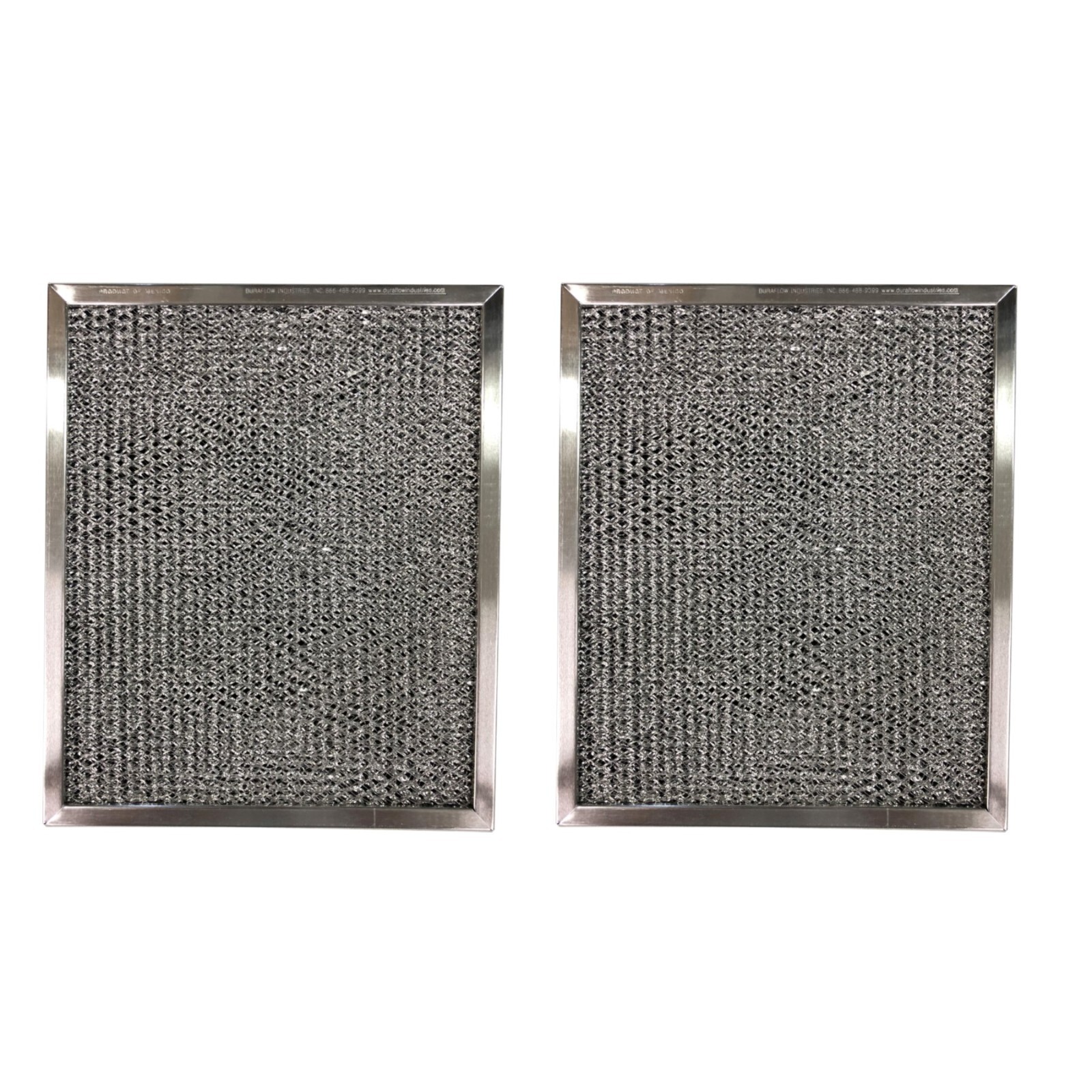 Compatible with Broan 97005687 Range Filter Aluminum mesh and Carbon combo 2pk gallery