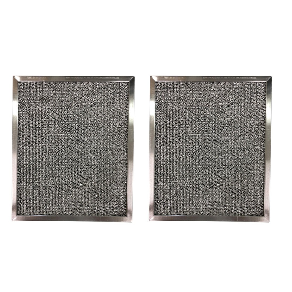 Compatible with Broan 97005687 Range Filter Aluminum mesh and Carbon combo 2pk