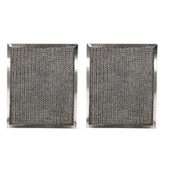 Compatible with Broan 97005687 Range Filter Aluminum mesh and Carbon combo 2pk