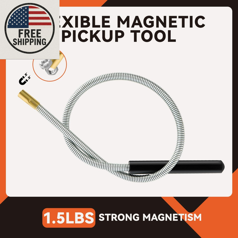 4-Pack Magnetic Pick-Up Tool Set with Tray | Telescoping & Flexible Magnet Kit gallery