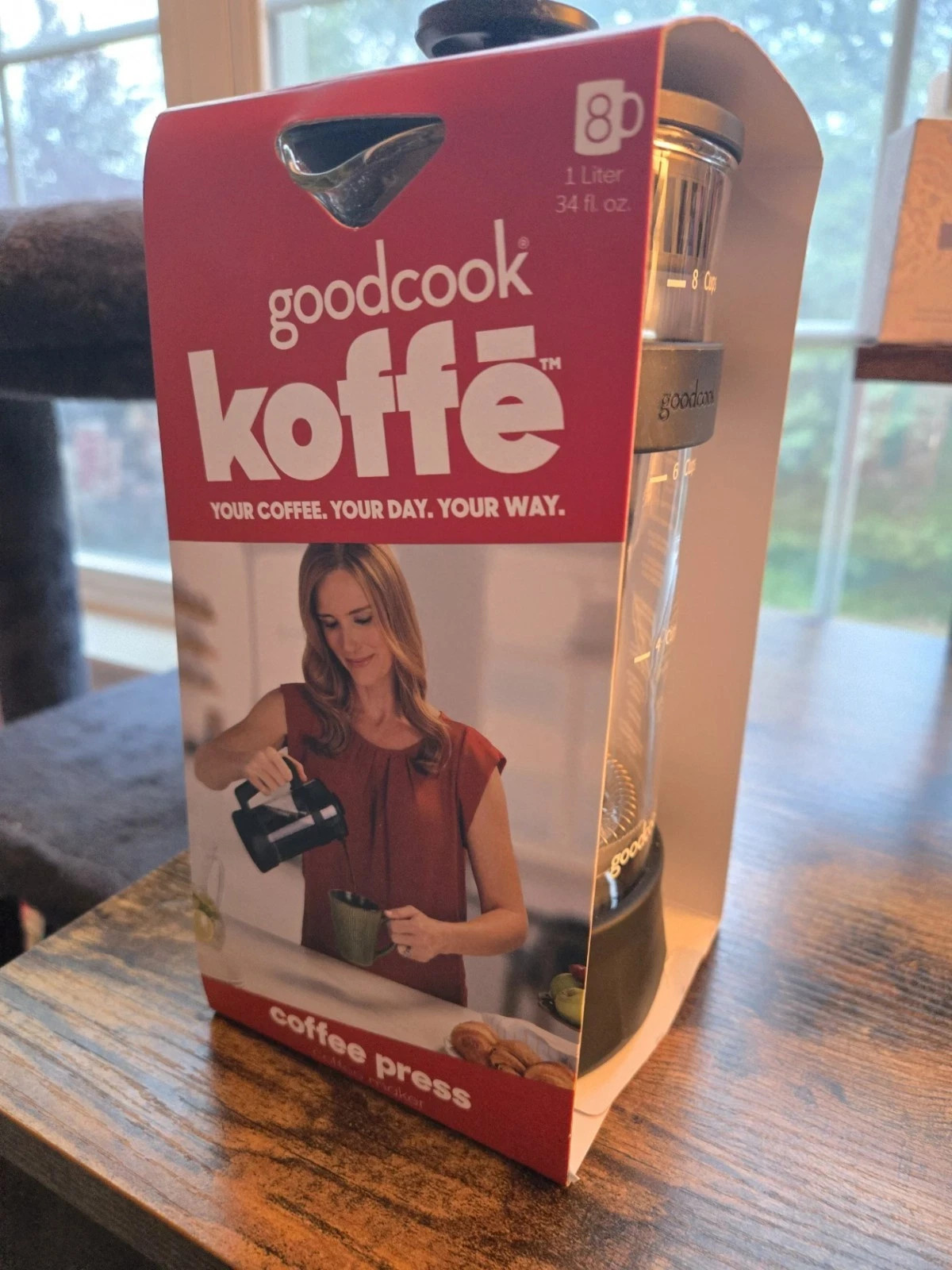 Goodcook Koffe, NEW, Coffee Press, 1 Liter, 34 Fl Oz. gallery