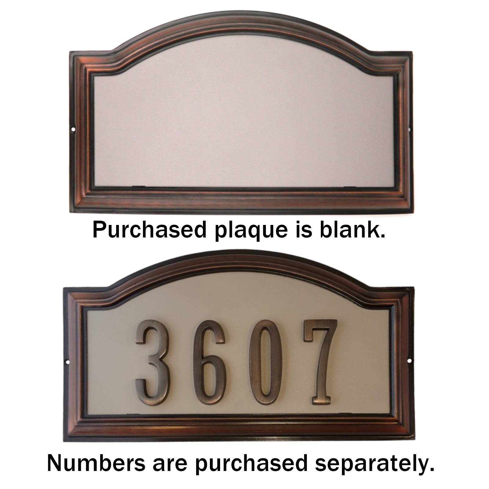 Warwick Custom Arch House Number Plaques and Bronze Address Numbers gallery