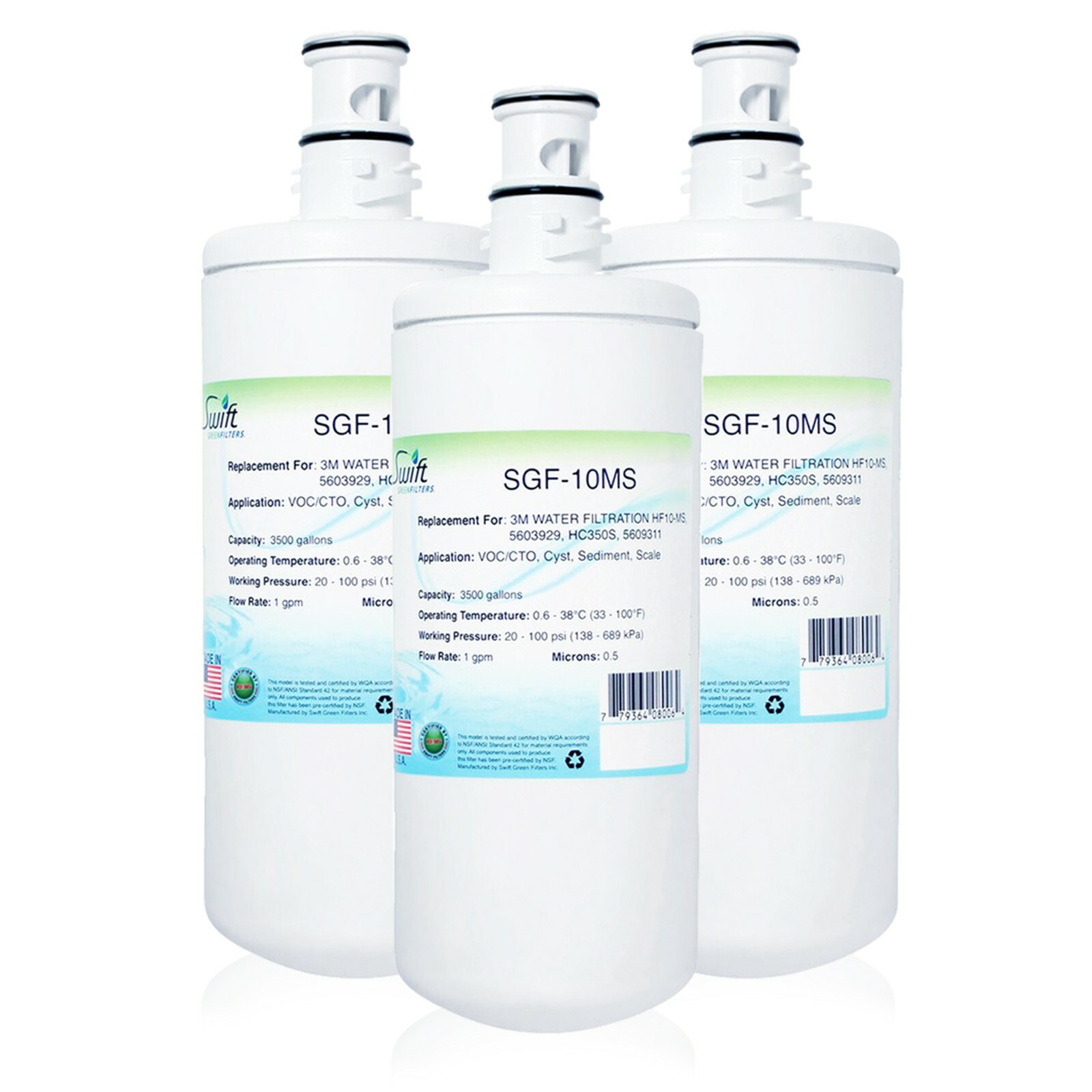 Swift Green Filters SGF-10MS Replacement for 3M HF10-MS (3 Pack) gallery
