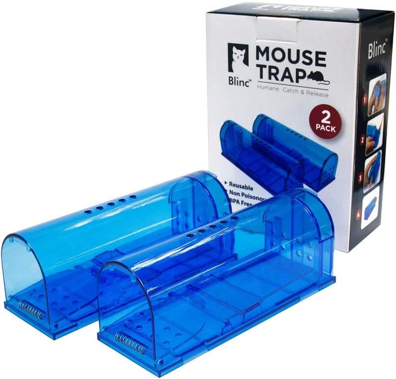 2-Pack Mouse Trap - Catch and Release No-Kill Rodent Traps for In gallery