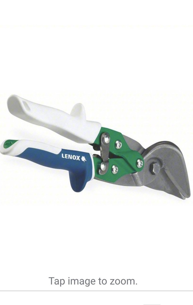 Lenox Offset Snip: Right, 9 1/2 In. Overall Length, Steel, HVAC 206 Offset Right
