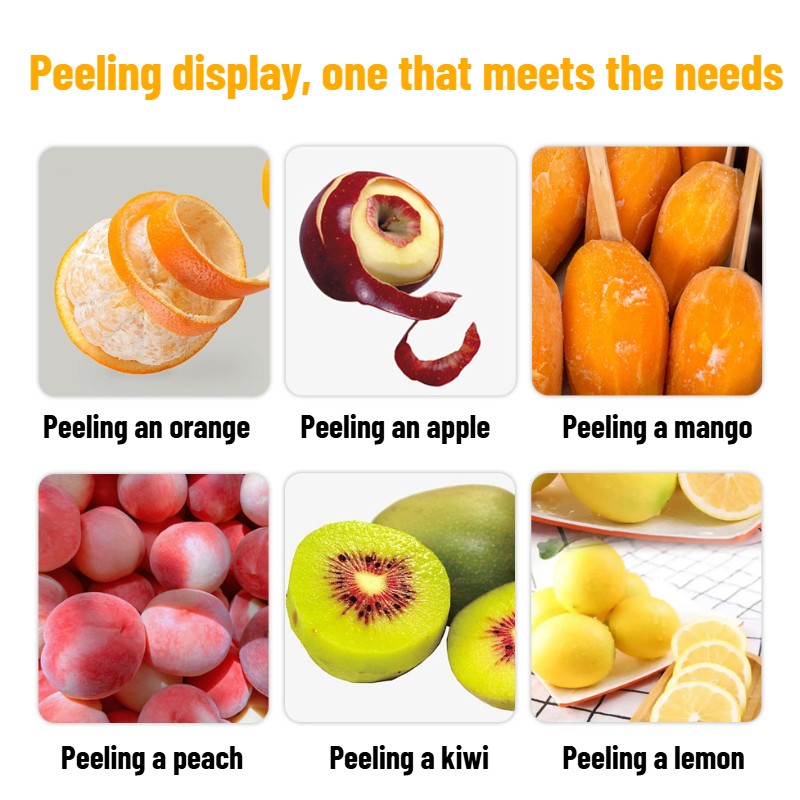 110V/220V 80W Fruit Peeling Machine Electric Orange Apple Peeler Stainless Steel gallery