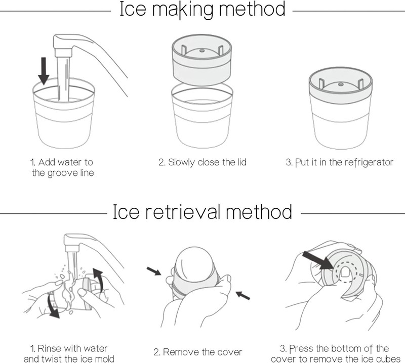 Slow-Melting Stackable Large Ice Cube Mold Maker For Whisky Cocktails Beverage gallery