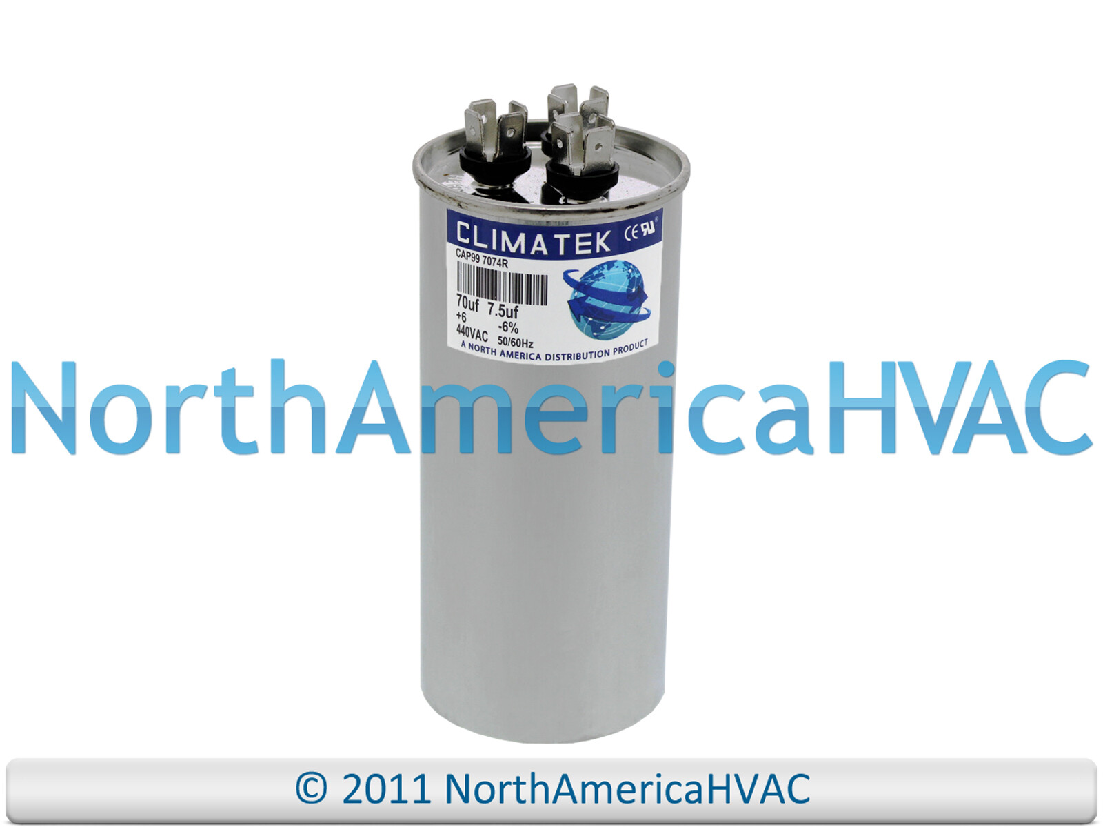 70/7.5 uf 440 Volt Capacitor Fits GE Genteq Capcom 27L556BZ3 27L556BX 27L556 gallery