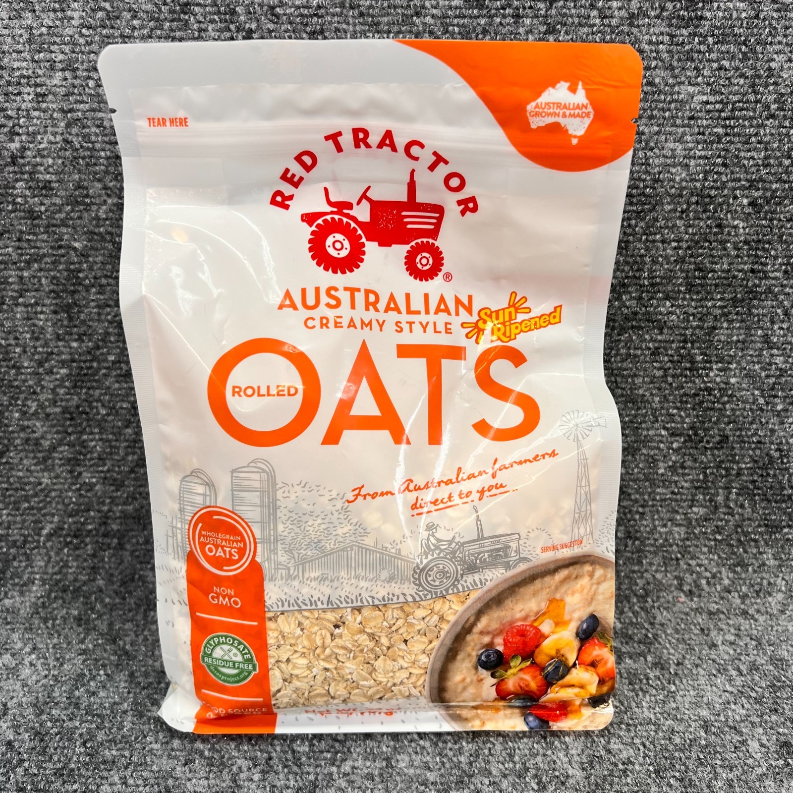 Red Tractor Australian Creamy Style Rolled Oats Sun Ripe 1 Pack 32oz (2 lb.) NEW gallery