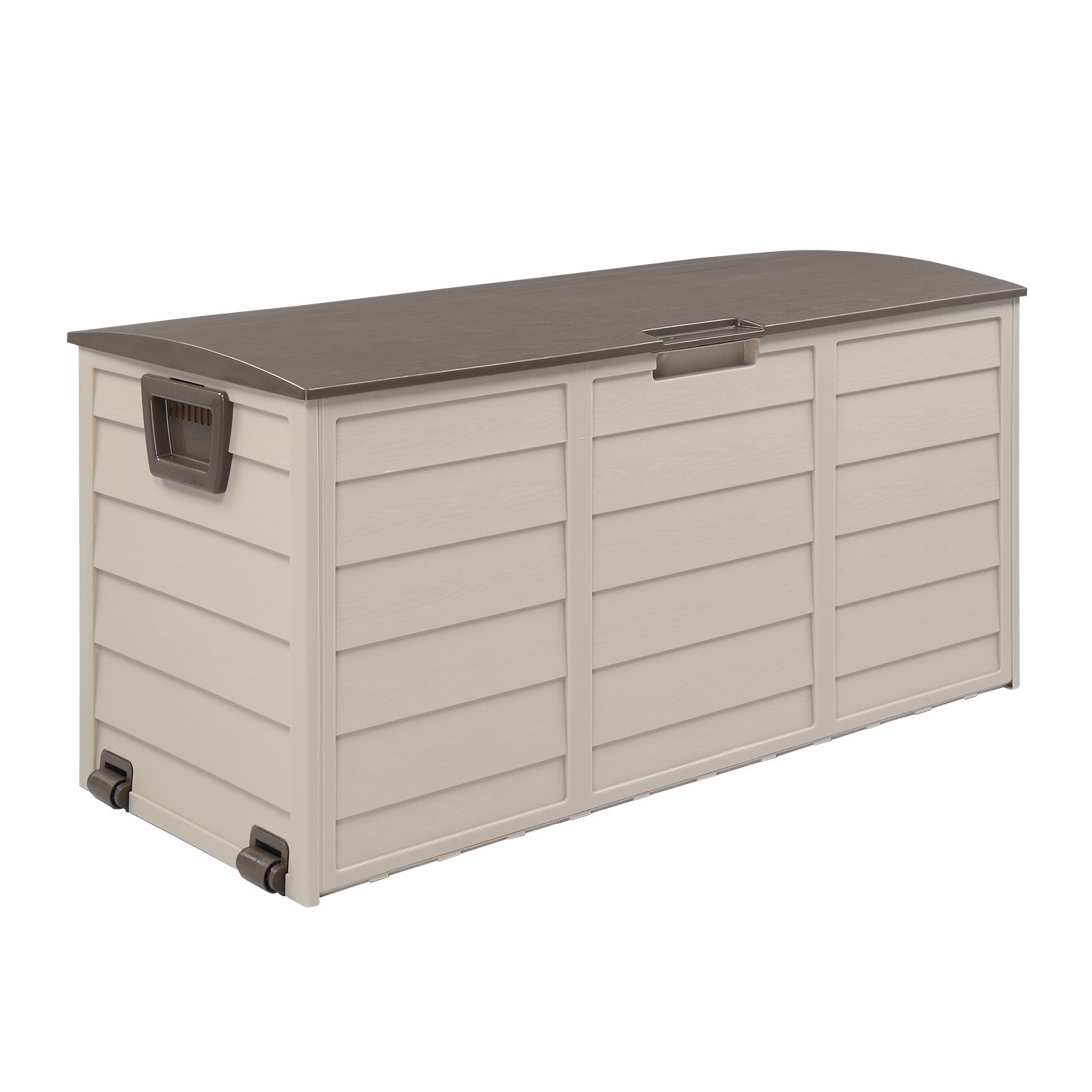 Outdoor Storage Deck Box Large Chest Bin Patio Garden 75-Gal Container Lockable gallery
