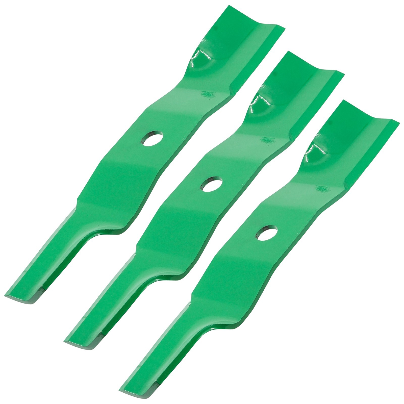 Caltric 17 inch x 7/8" Circle Hole 48" Deck High Lift Blade For John Deere gallery