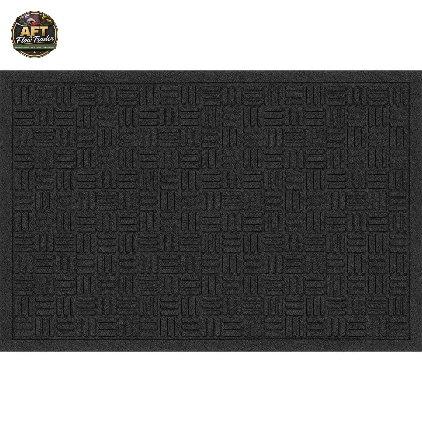 TrafficMaster Black 24" x 36" Recycled Rubber Door Mat gallery