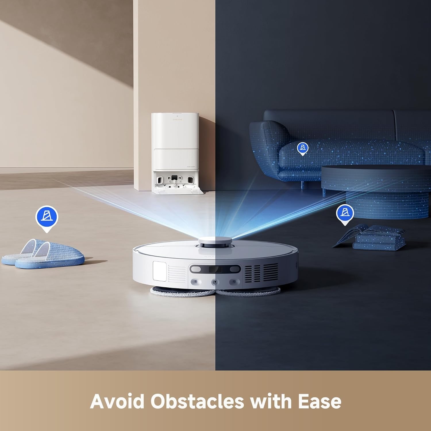 DREAME L40s Ultra CE White Robot Vacuum Mop 13,000Pa Suction Carpet Sensing｜NEW gallery
