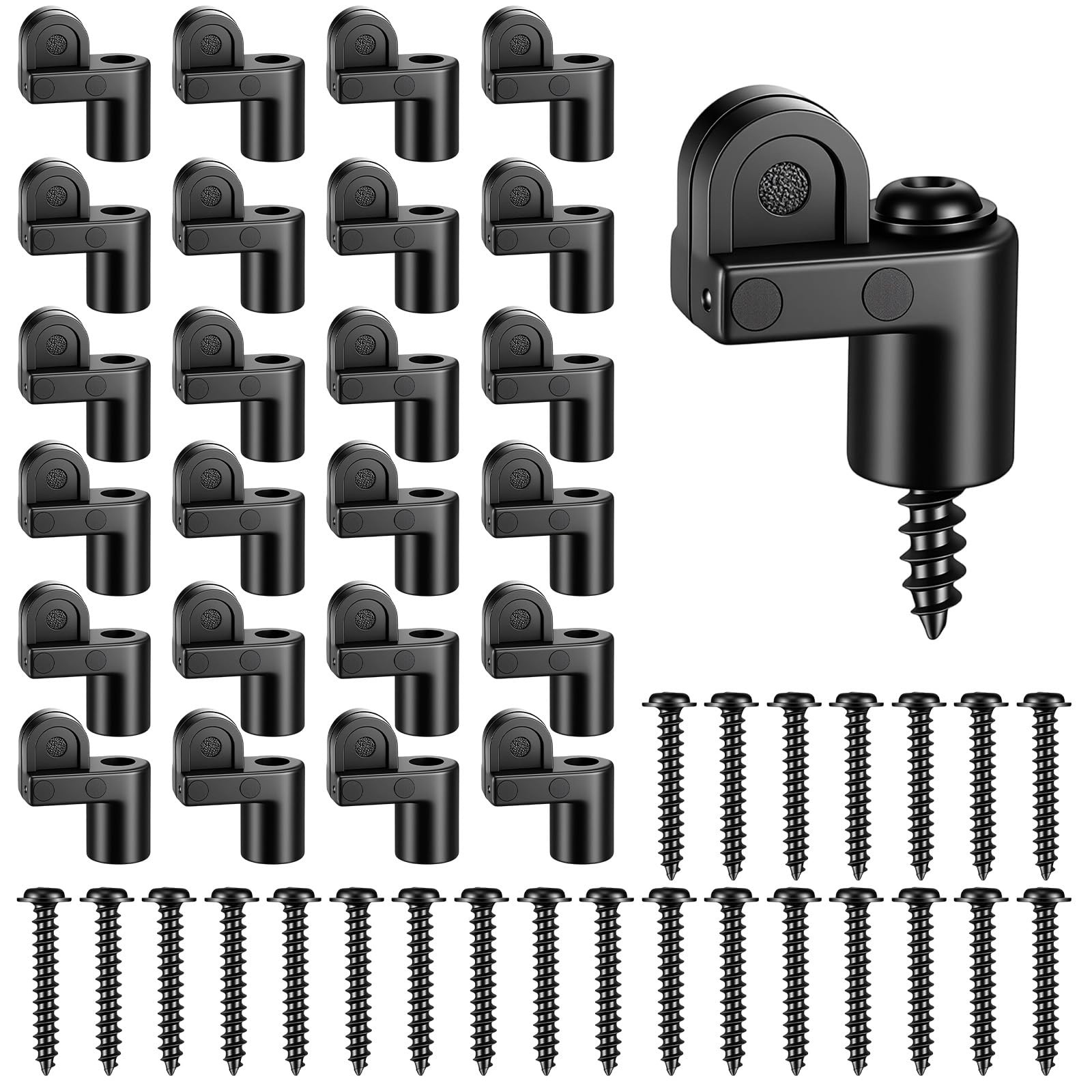 24 Pack 3/8 Inch Window Screen Clips, Offset Screen Retainer Clips Nylon Stor... gallery