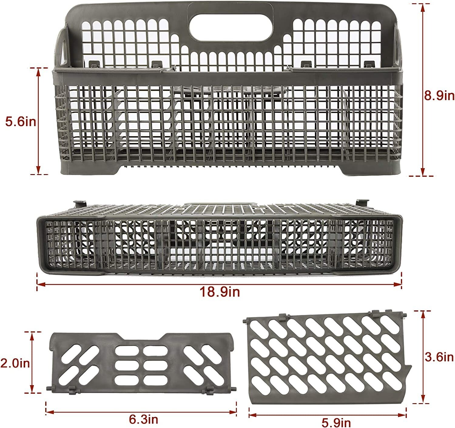 8531233 Silverware Basket Compatible with Whirlpool Kenmore Dishwasher gallery