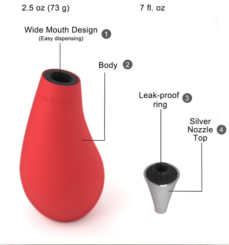 2PC QQ-Studio Kitchen Soft Silicone Squeezable Liquid Hand Soap Wash Dispenser gallery