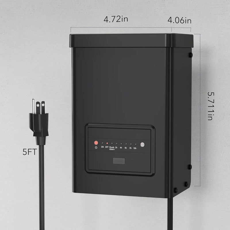 60-300W Low Voltage Landscape Transformer with Countdown Timer & Photocell gallery