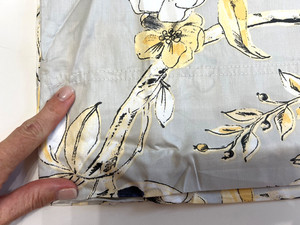 Azores 2-Pack King Size Pillowcase / 300 TC / 100% Cotton Percale / Gray Yellow gallery