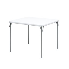3ft Portable Plastic Folding Table Square Card Table Indoor Outdoor Dining Party