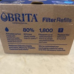 6 Pack Brita Refillable Filter Refill Packs for Pitchers & Dispensers, BPA-Free
