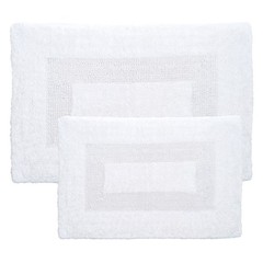 2pc Solid Bath Mat Set White – Yorkshire Home