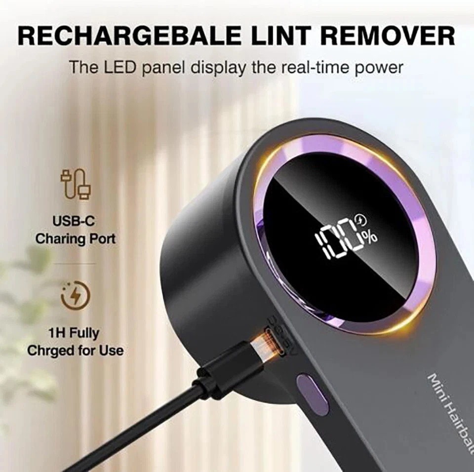 Electric Lint Remover Rechargeable Bobble Fabric Shaver For Clothes Clothing New gallery