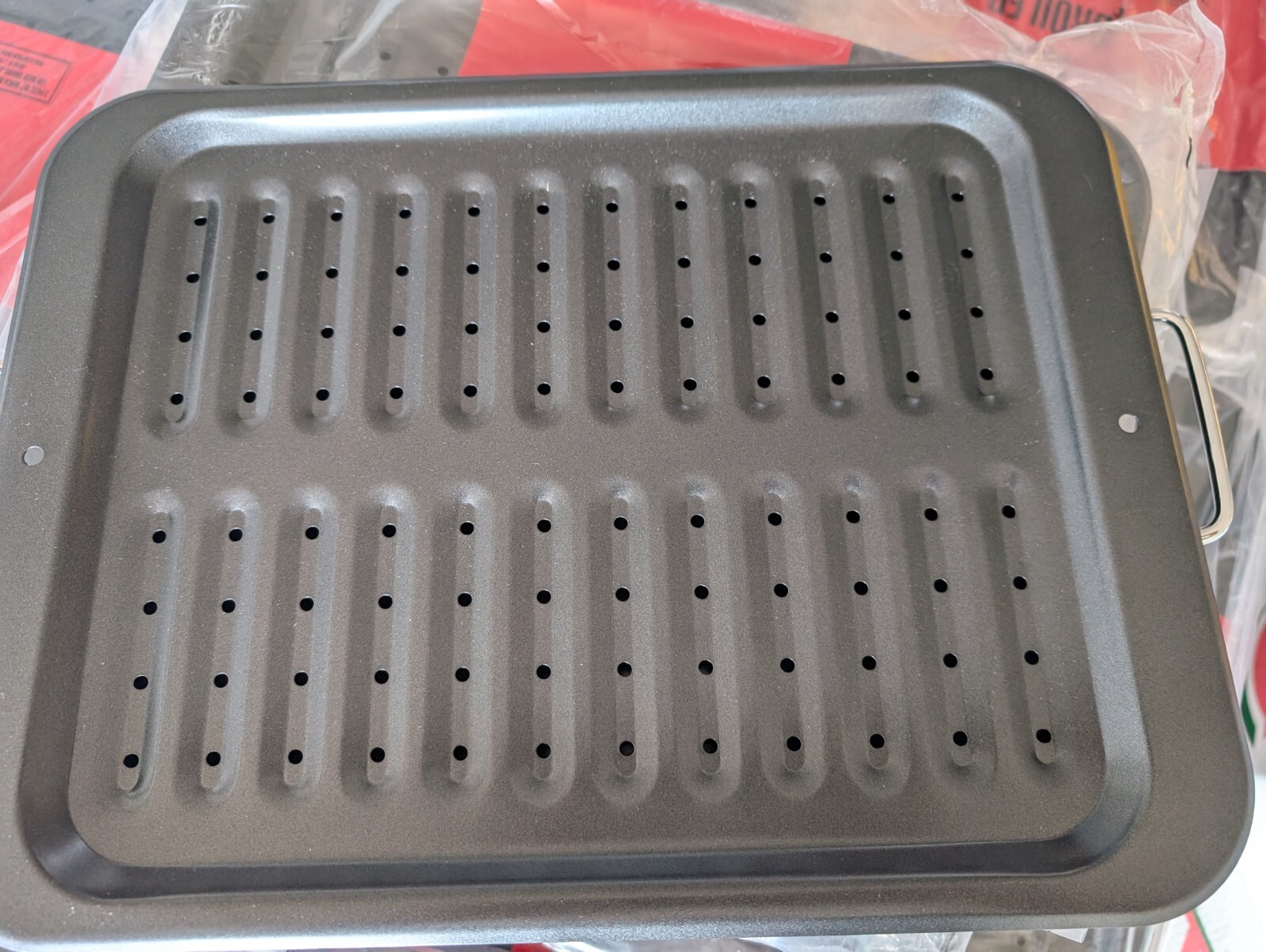 2-piece Broiler Pan & Roasting Rack Black 13x17 Inch Grill Roast Broil Bake gallery