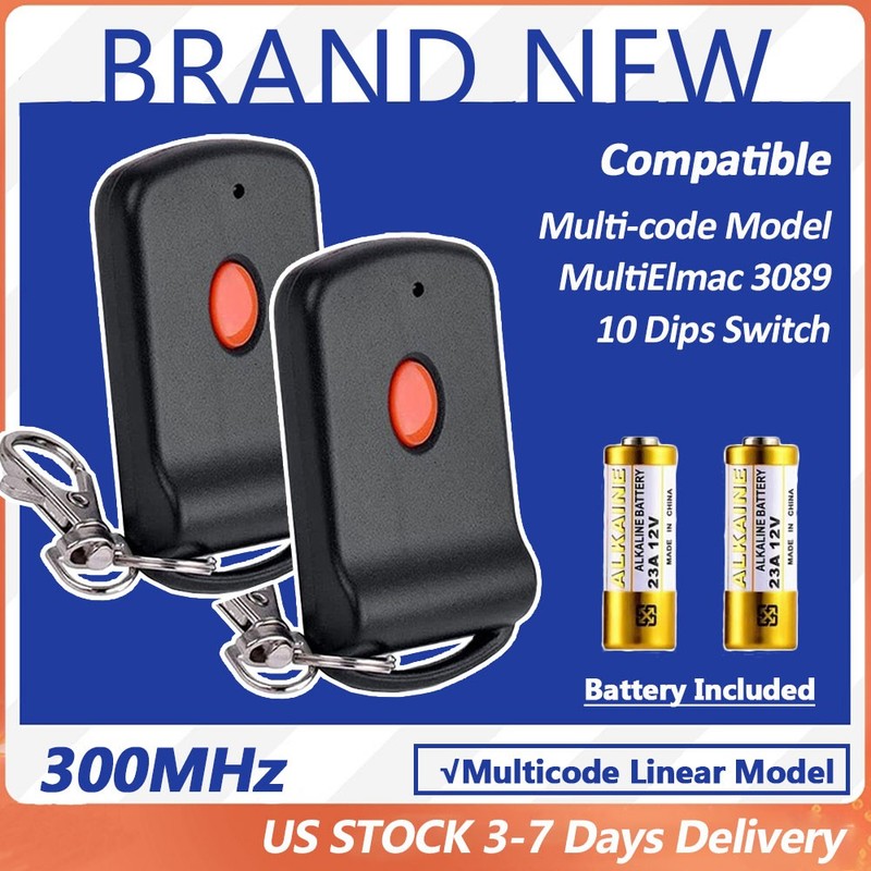US 10 Digit Pins Code Remote Control Garage Door Gate Opener Transmitter 300MHz gallery