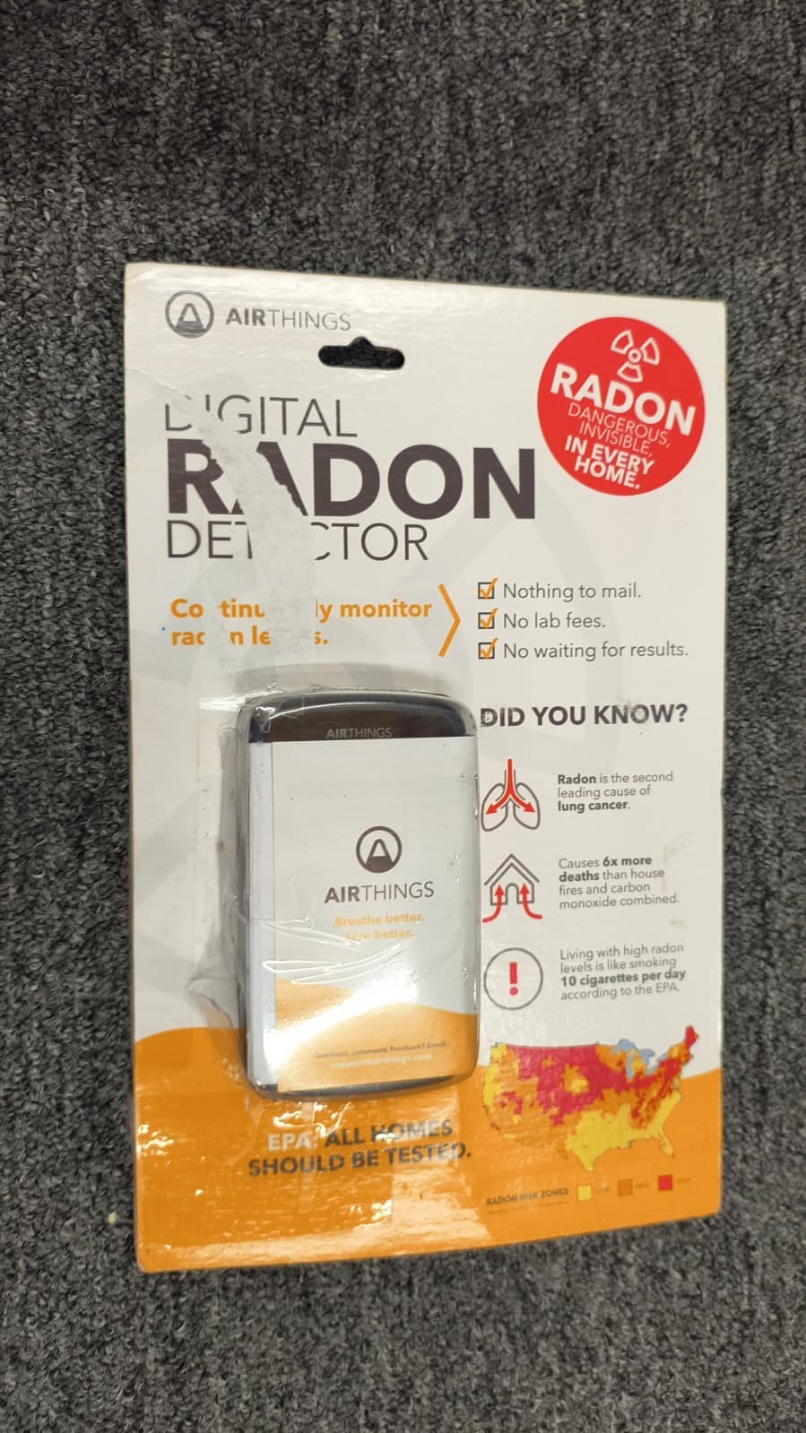 Digital Radon Detector Airthings 2350, OPEN BOX NEW - N4 gallery