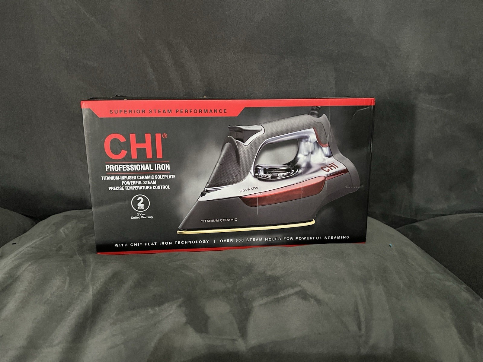 Chi PROFESSIONAL IRON TITANIUM-INFUSED CERAMIC SOLEPLATE POWERFUL STEAM PRECISE gallery