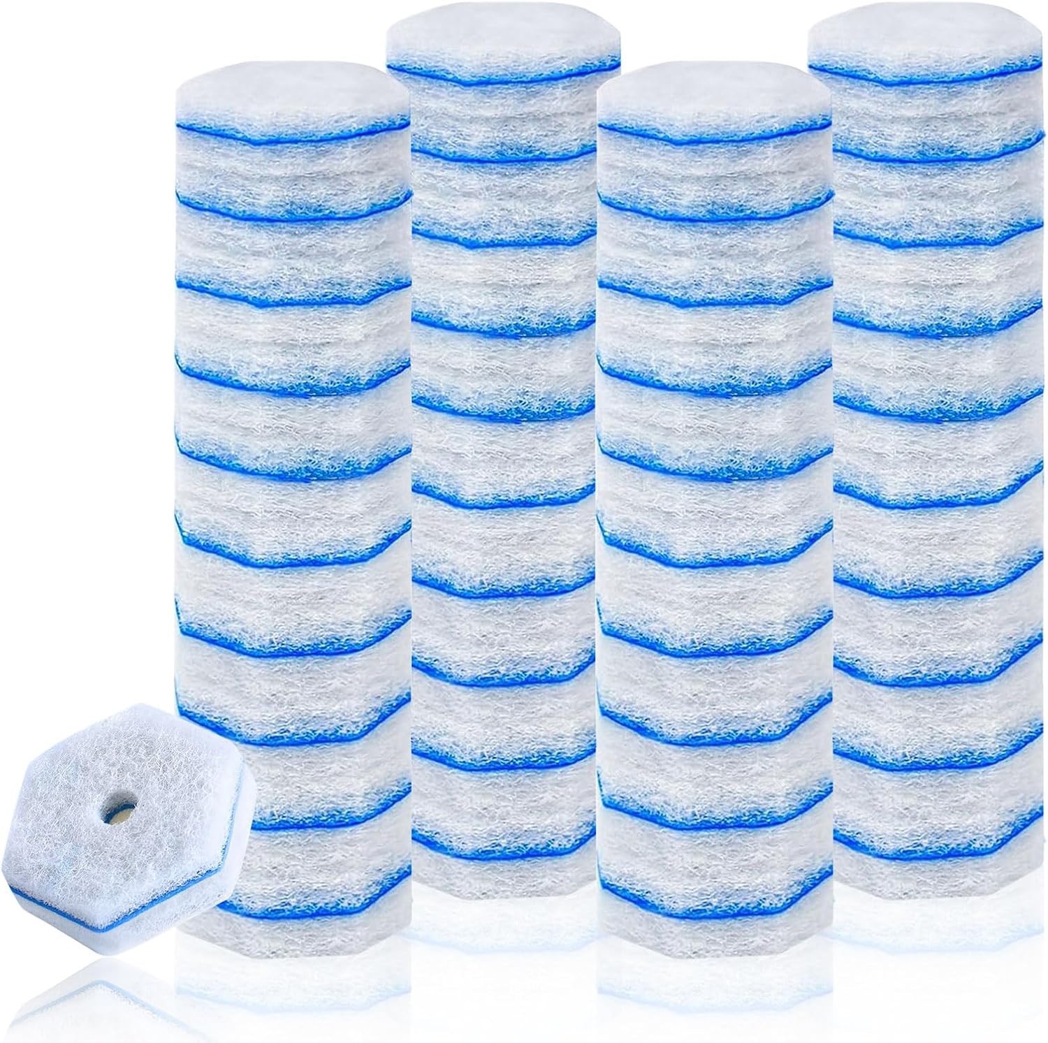 40 p Cleaner Wand Refills Disposable Toilet Brush Heads Compatible w Most Brands gallery