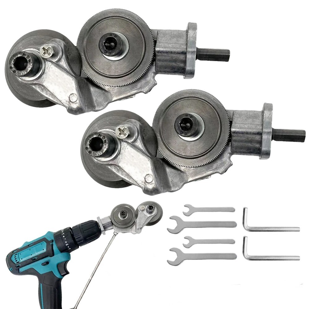 2PACKS Electric Drill Shears Plate Cutter Attachment Sheet Cutter Nibbler Saw gallery