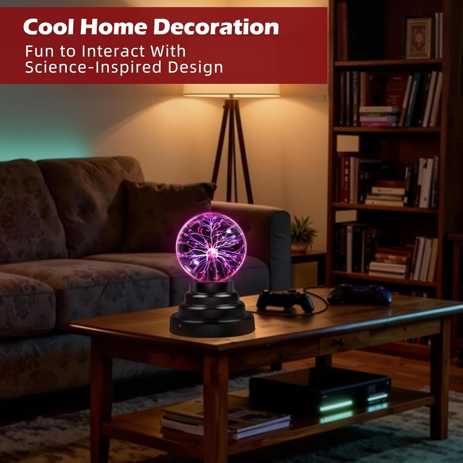 Plasma Ball Science Gifts Touch Sensitive Plasma Globe Decorative Lamp 3 inch gallery