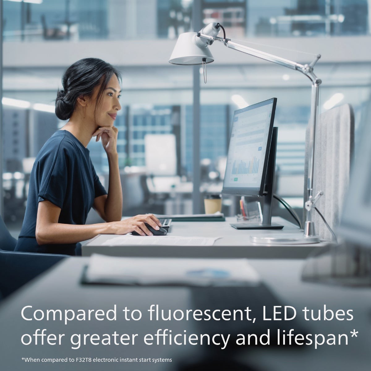 Philips InstantFit 28W Equivalent 46 In. Cool White T5 Type A LED Tube Light gallery