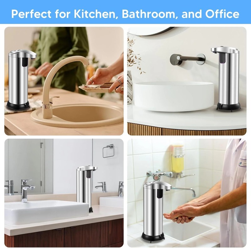 Automatic Touchless Soap Dispenser - 9.47 oz / 280 ml Infrared Sensor Liquid Soa gallery