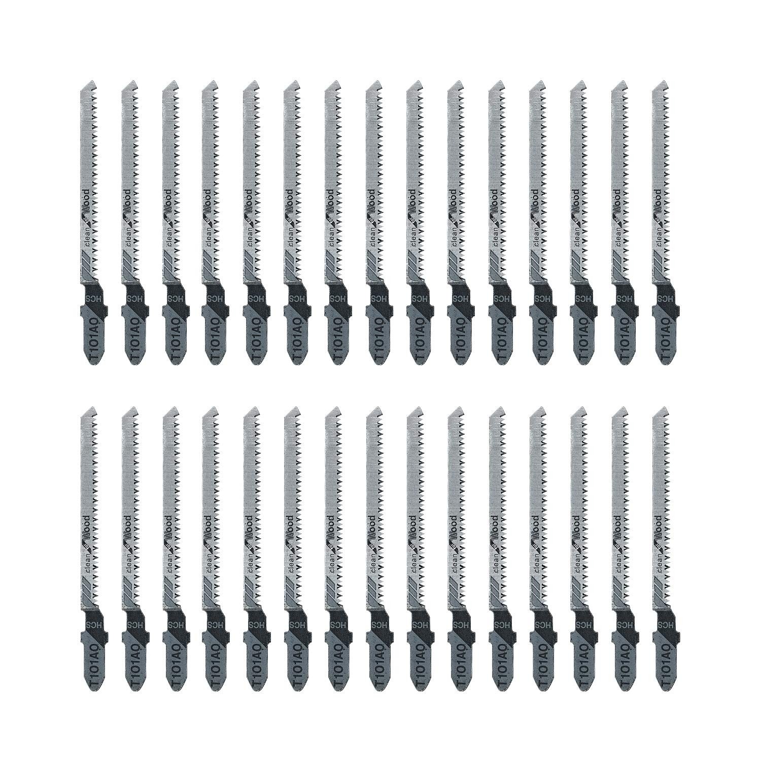 30piece T101ao 31/4 Inch 20 Tpi Assorted Tshank Scrolling Jig Saw Blades Set For gallery