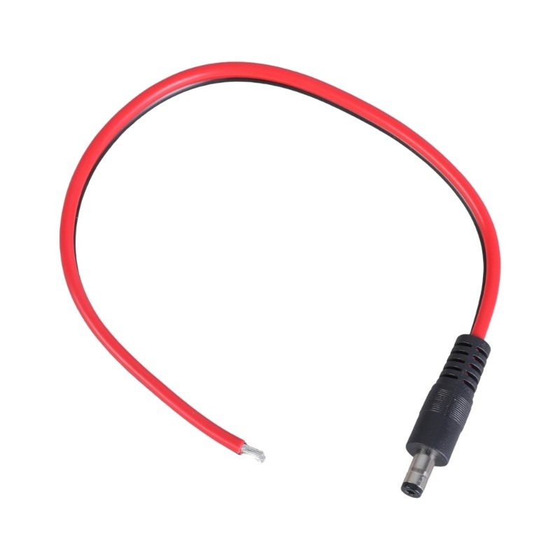 DC5521 Male Bare Wire Open End Power Cable 5.5x2.1mm for LED Strips and Security gallery