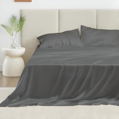 Silk Satin Bed Sheets Set - Full Size Luxury 4 Piece Sliky Soft Deep Pocket gallery