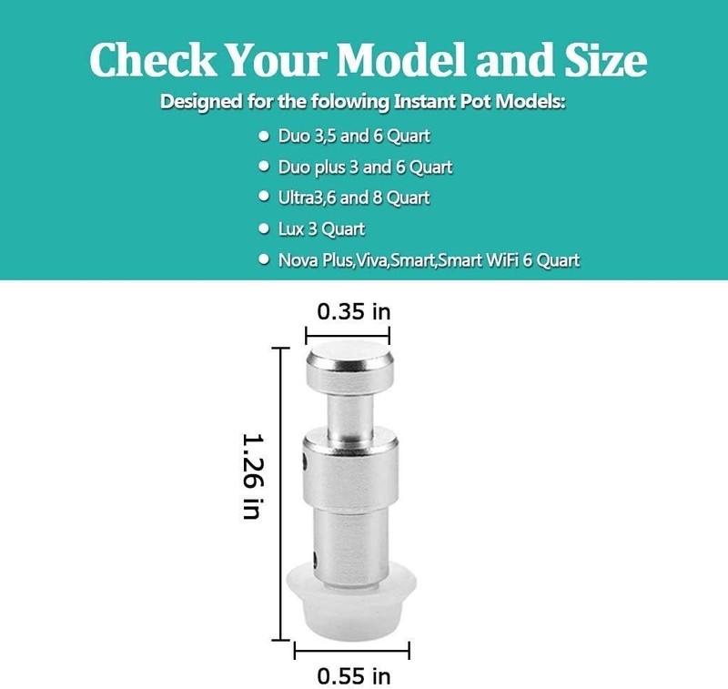 Steam Release Handle, Original Float Valve Replacement Parts with 3 Silicone Cap gallery