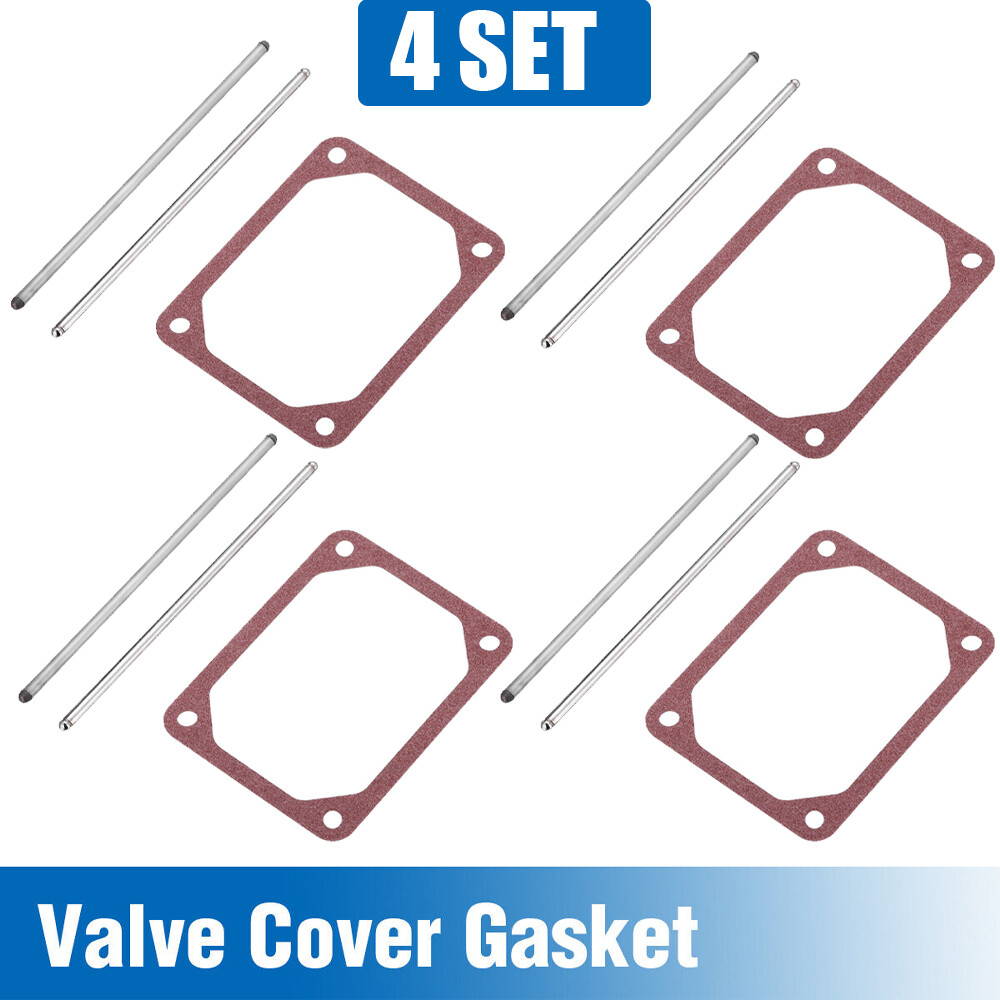 4 Sets 690981 690971 Push Rods Sets & Valve Cover Gasket For Briggs Stratton US gallery