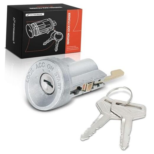 Ignition Lock Cylinder with 2 keys Compatible with Toyota Vehicles - Corolla gallery
