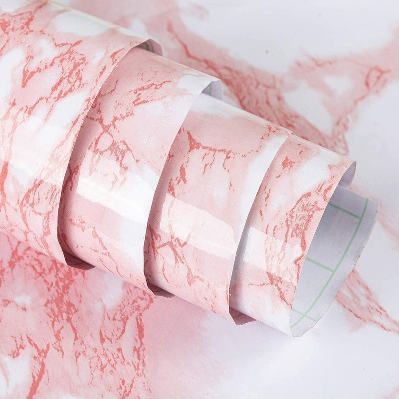 Gloss Marble Granite Wallpaper Vinyl Wrap Film Home White Black Pink Grain Stone gallery