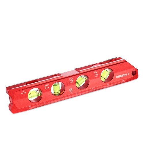 ARROW 8-Inch Torpedo Level Magnetic Level Tool with 0°/30°/45°/90° Bubbles New gallery