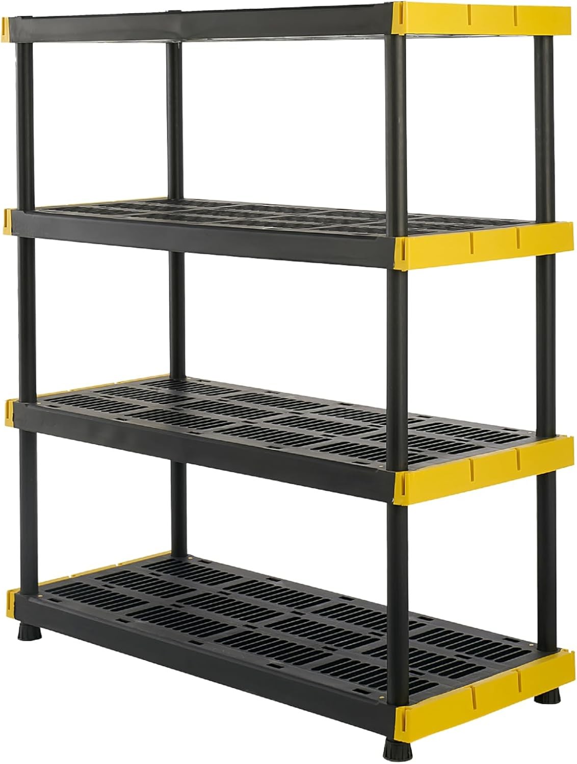 Plastic storage rack, each shelf can hold up to 200 pounds (55 x 48 x 20 ). gallery
