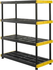 Plastic storage rack, each shelf can hold up to 200 pounds (55 x 48 x 20 ).