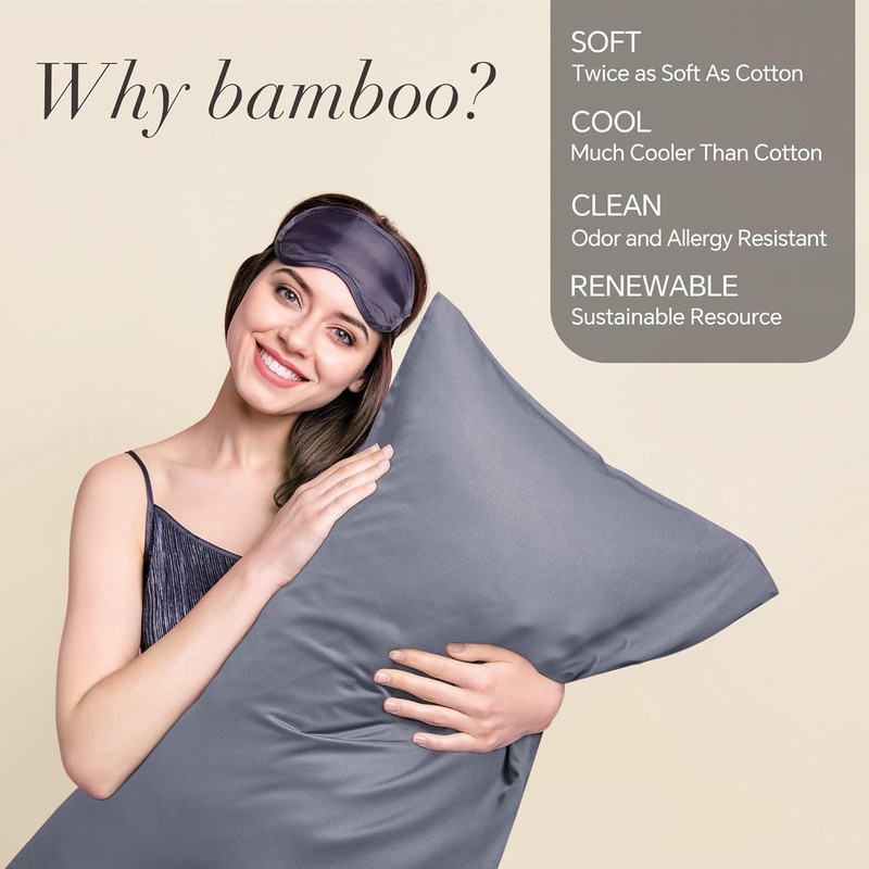 Breathable Envelope Closure Pillow Cases - Set of 2, 20x26 for Hot Sleepers gallery
